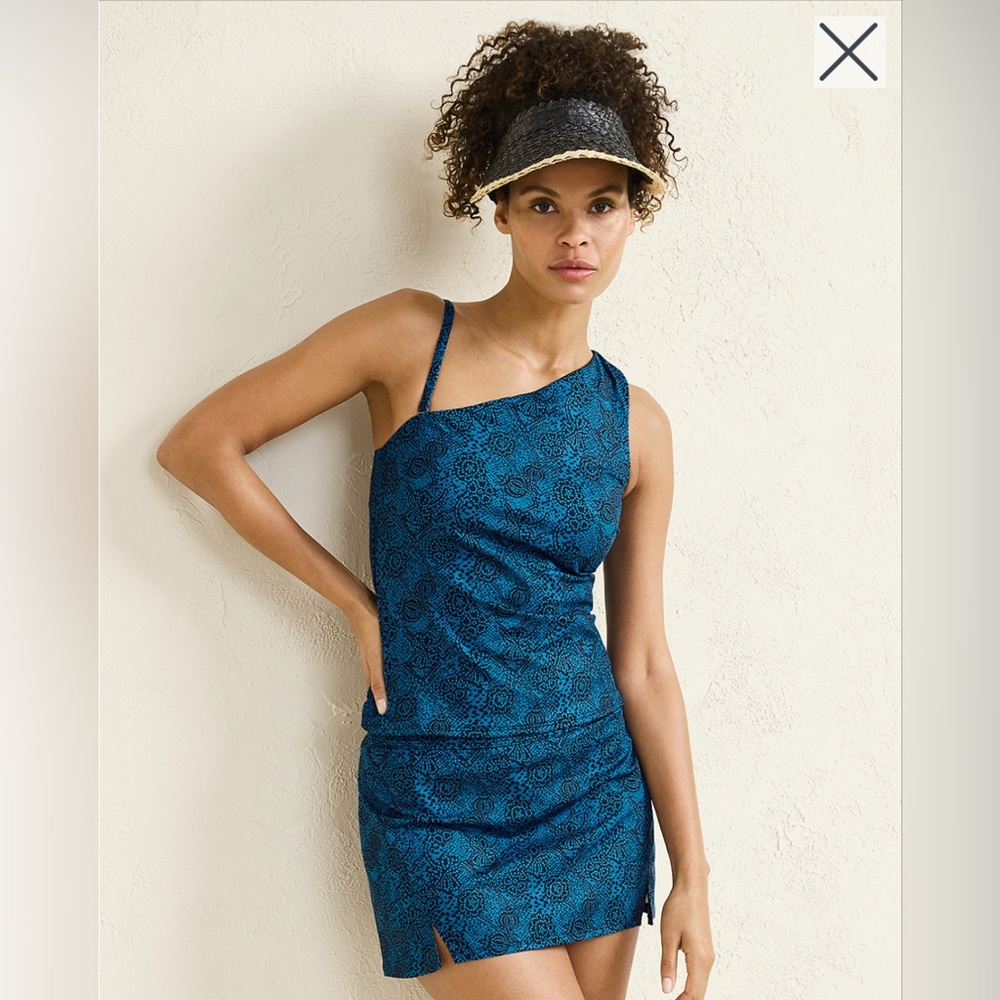 Garnet Hill High Tide Swim Skirt and Tankini Swim Top NWT